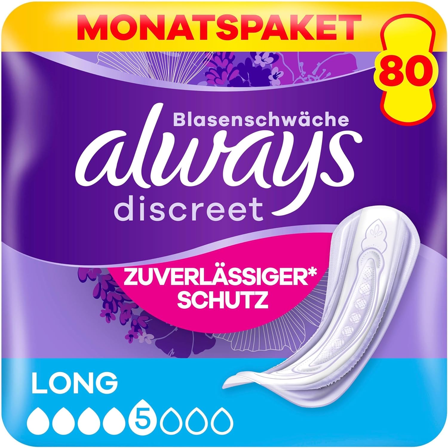 Always Discreet Long 80 Stück Monats­paket